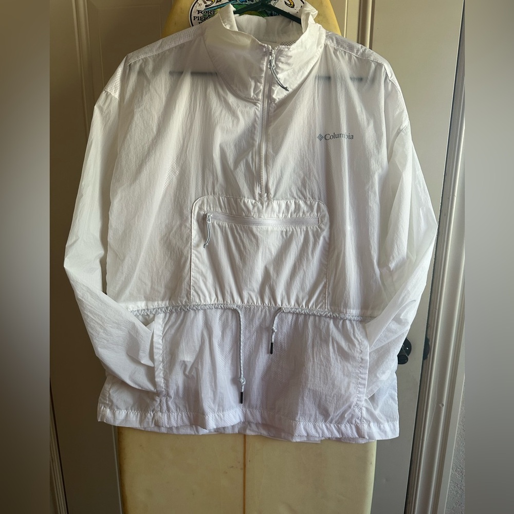 Columbia White Anorak Jacket